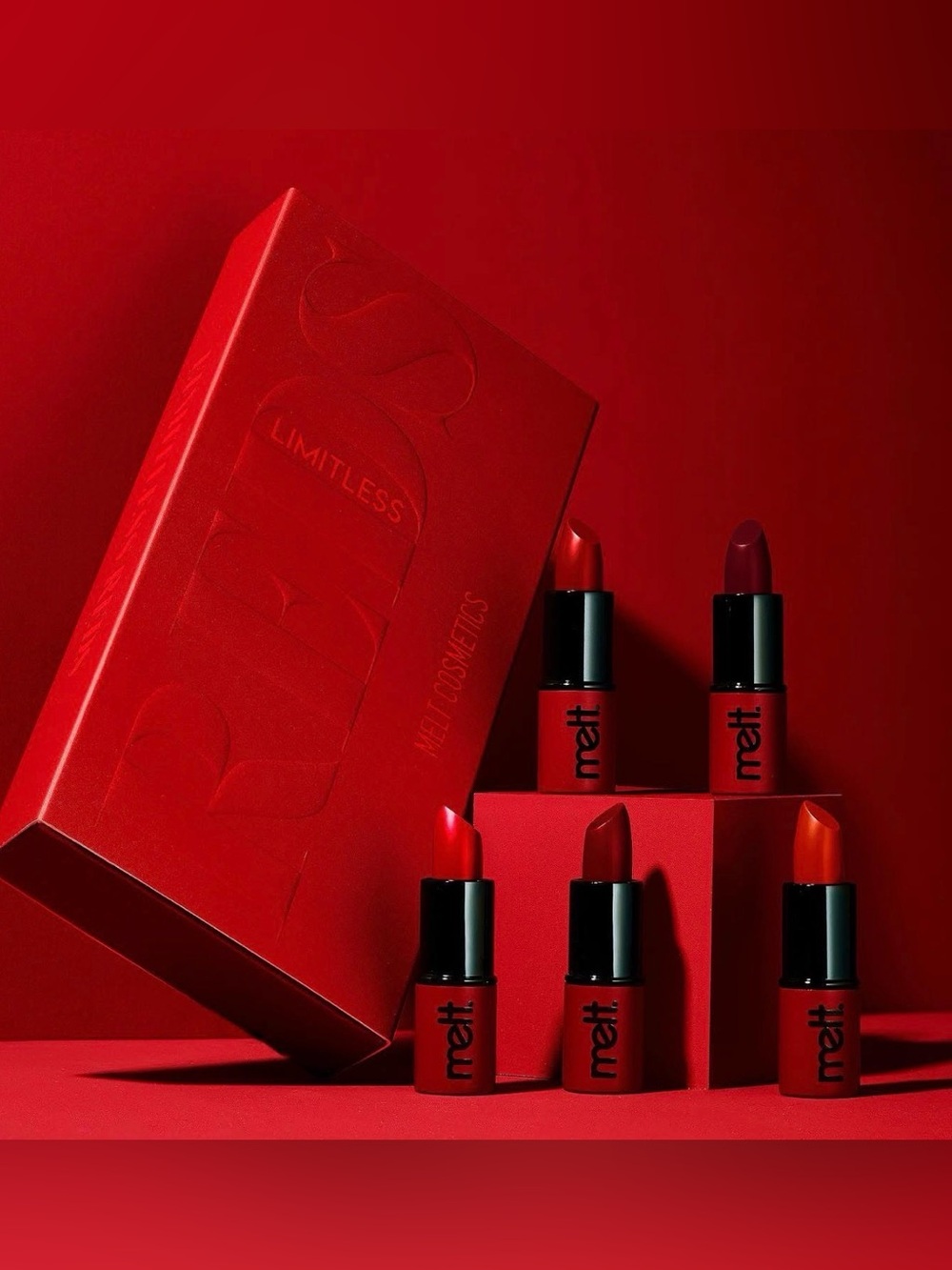 Melt Cosmetics Limitless Reds Petite Lipstick Set- Discontinued Limited Edition